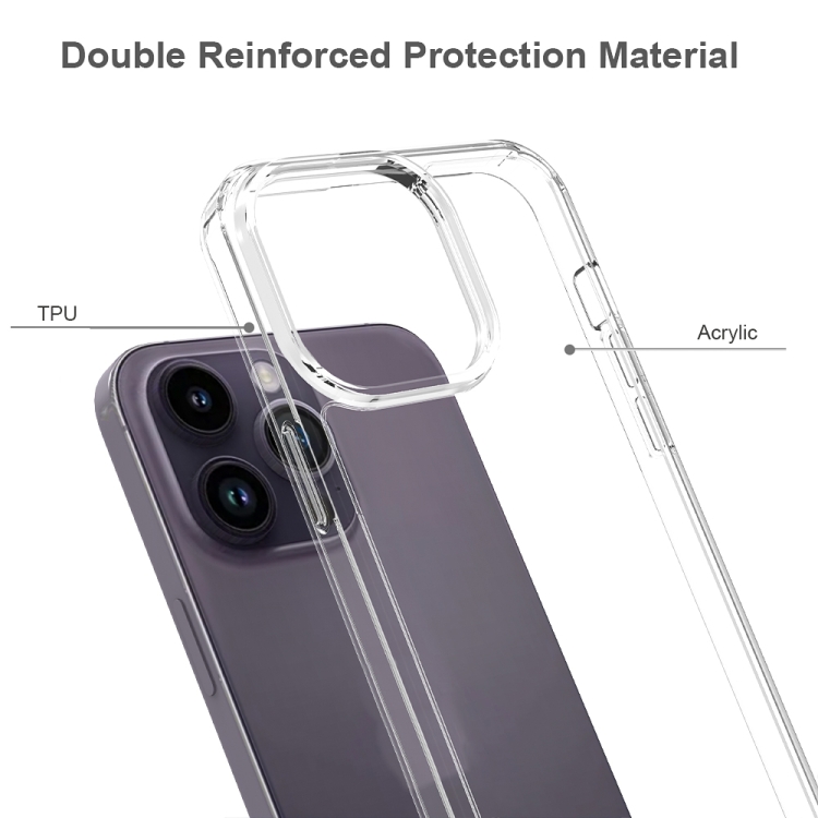 iPhone 15 Pro Max Skal Akryl/TPU Shockproof Transparent