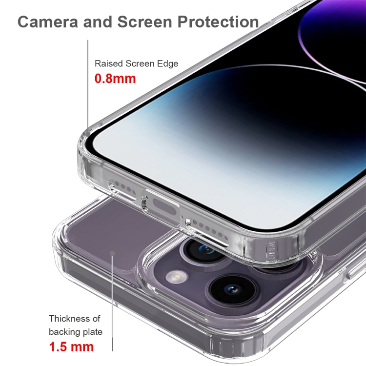  iPhone 15 Pro Max Skal Akryl/TPU Shockproof Svart