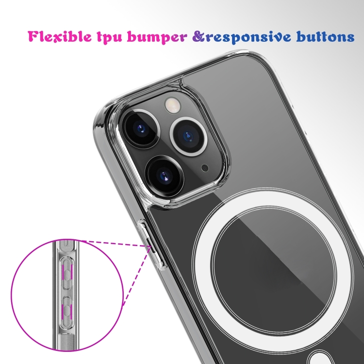  iPhone 15 Pro Max Skal MagSafe Akryl/TPU Transparent