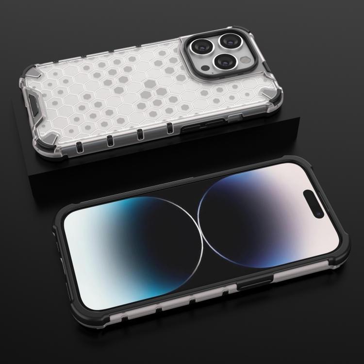  iPhone 15 Pro Max Skal Honeycomb Shockproof Vit