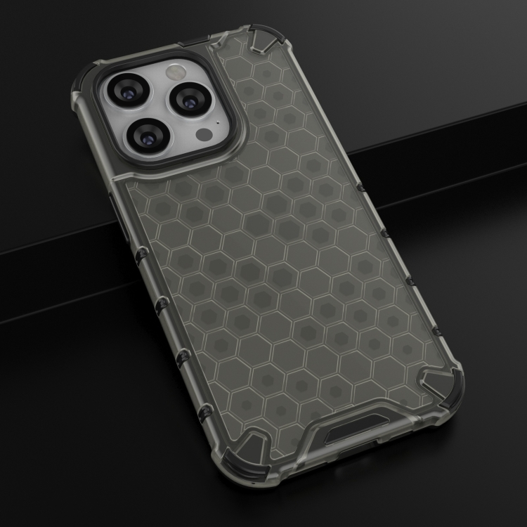  iPhone 15 Pro Max Skal Honeycomb Shockproof Svart
