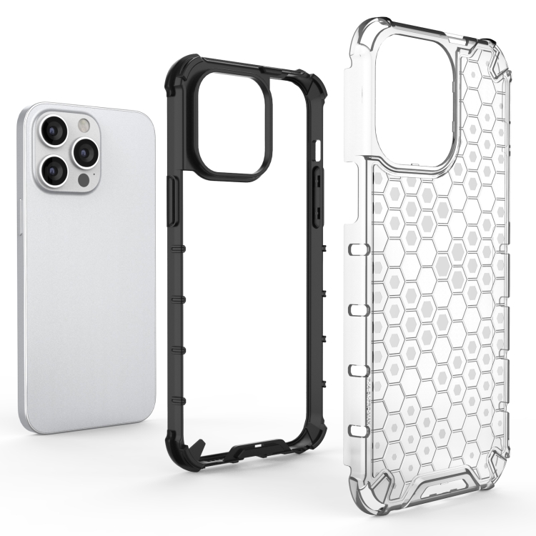  iPhone 15 Pro Max Skal Honeycomb Shockproof Svart