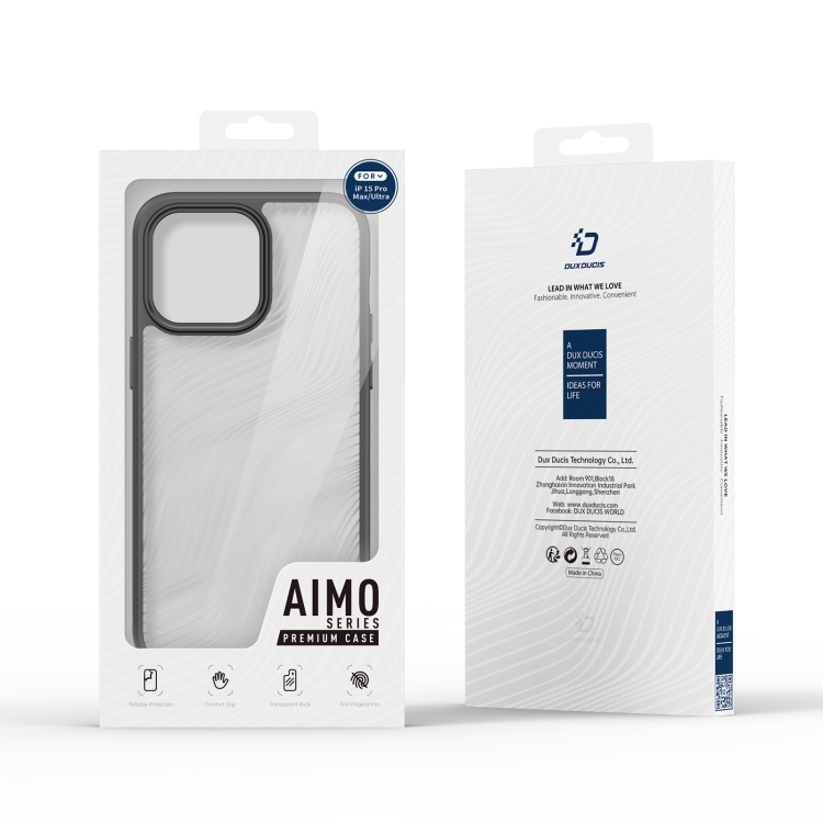 DUX DUCIS DUX DUCIS iPhone 15 Pro Max Skal Aimo Series Svart