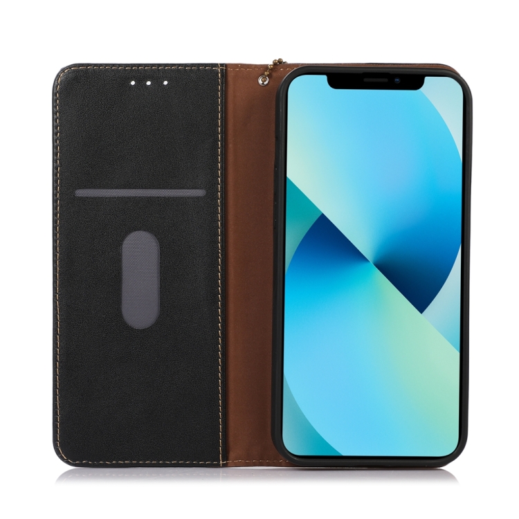 KHAZNEH KHAZNEH iPhone 15 Pro Max Fodral Äkta Läder Svart