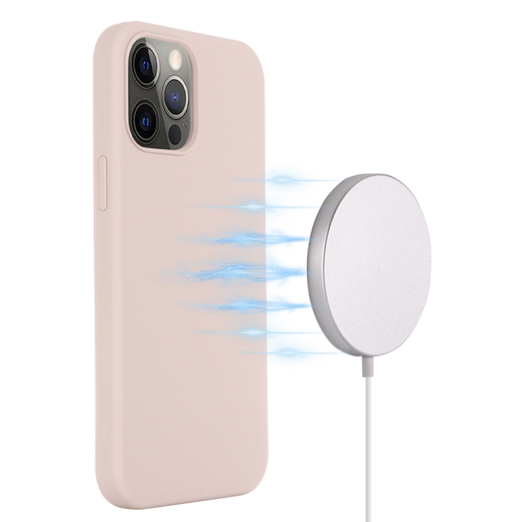  iPhone 15 Pro Max Skal MagSafe Silikon Rosa