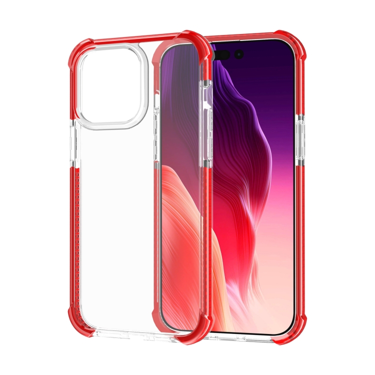  iPhone 15 Pro Max Skal Shockproof Hybrid Röd