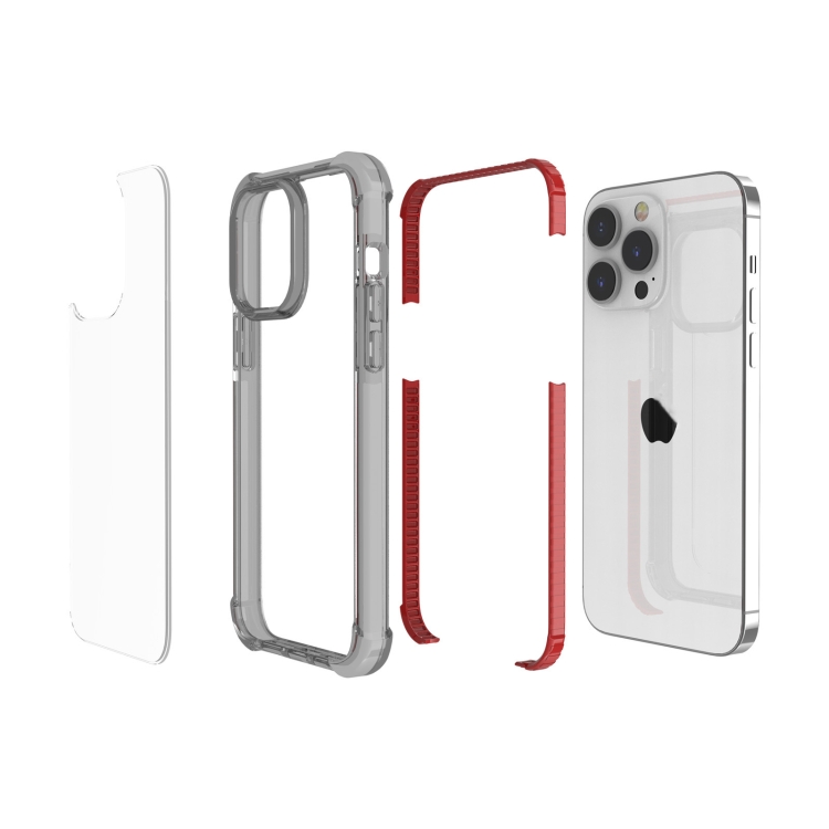  iPhone 15 Pro Max Skal Shockproof Hybrid Röd