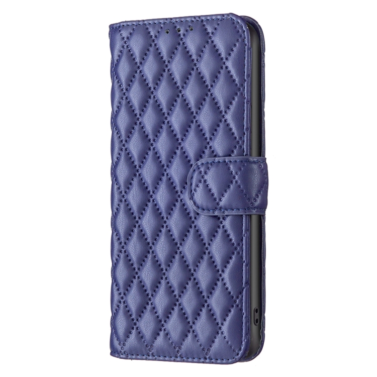  iPhone 15 Pro Max Fodral Diamond Läder Blå
