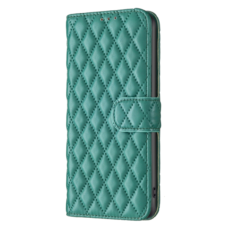  iPhone 15 Pro Max Fodral Diamond Läder Grön