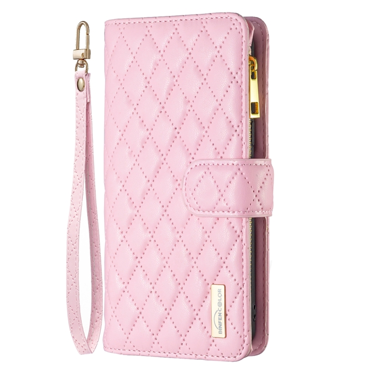 BINFEN BINFEN iPhone 15 Pro Max Fodral Diamond Multifunktionell Rosa