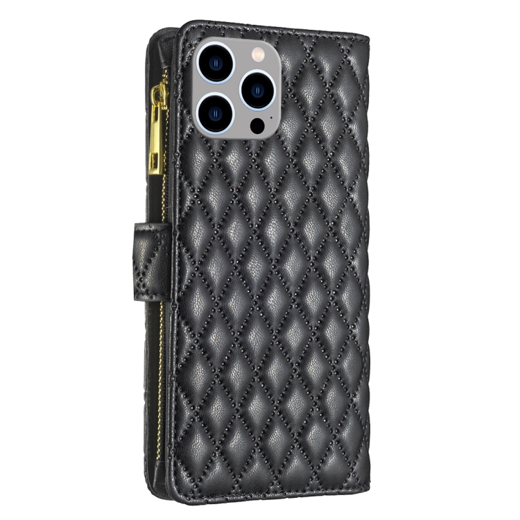 BINFEN BINFEN iPhone 15 Pro Max Fodral Diamond Multifunktionell Svart