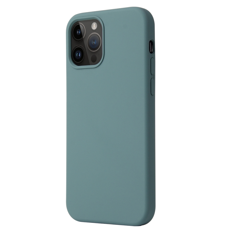  iPhone 15 Pro Max Skal Liquid Silikon Tall Grön