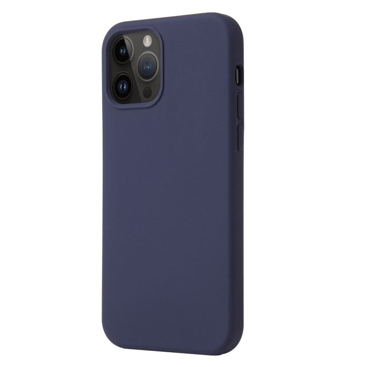  iPhone 15 Pro Max Skal Liquid Silikon Mörk Blå