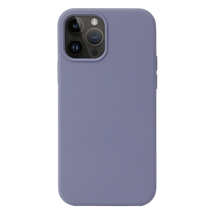  iPhone 15 Pro Max Skal Liquid Silikon Lilagrå