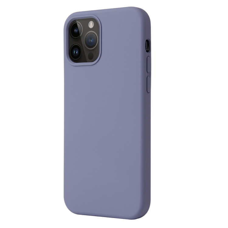  iPhone 15 Pro Max Skal Liquid Silikon Lilagrå