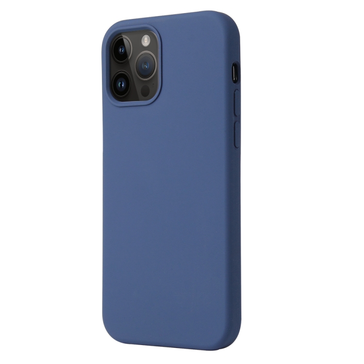  iPhone 15 Pro Max Skal Liquid Silikon Blå