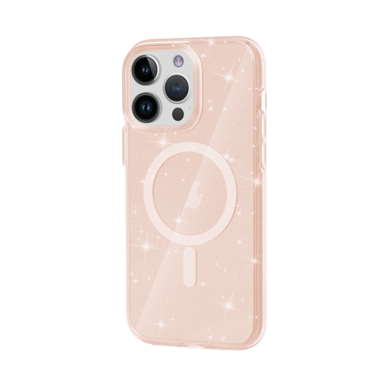  iPhone 15 Pro Max Skal MagSafe Glitter Guld
