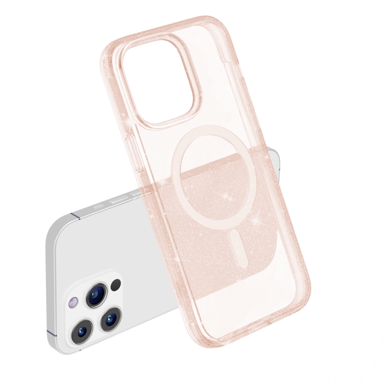  iPhone 15 Pro Max Skal MagSafe Glitter Guld