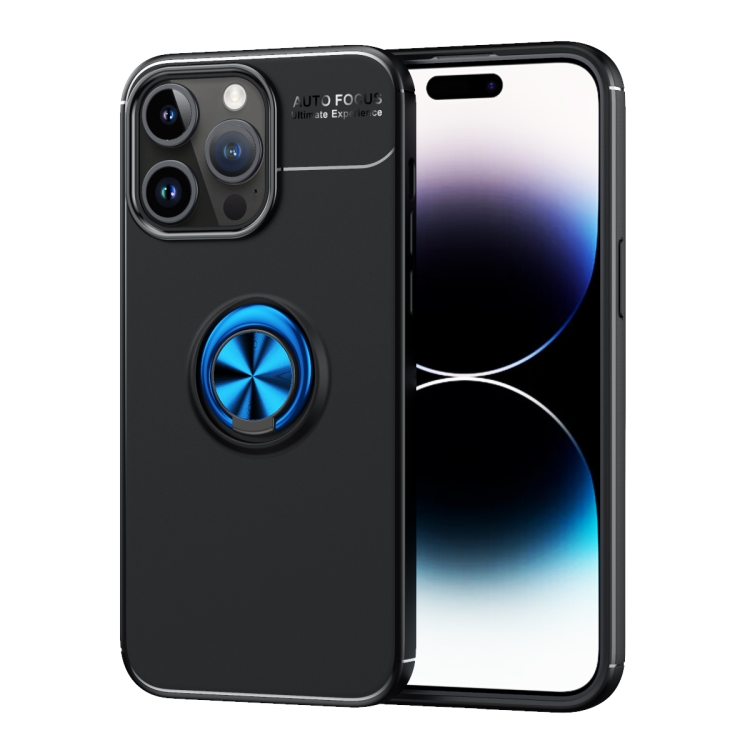  iPhone 15 Pro Max Skal Ring Svart/Blå