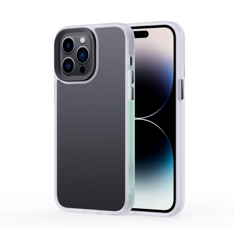  iPhone 15 Pro Max Skal Frostad Hybrid Vit