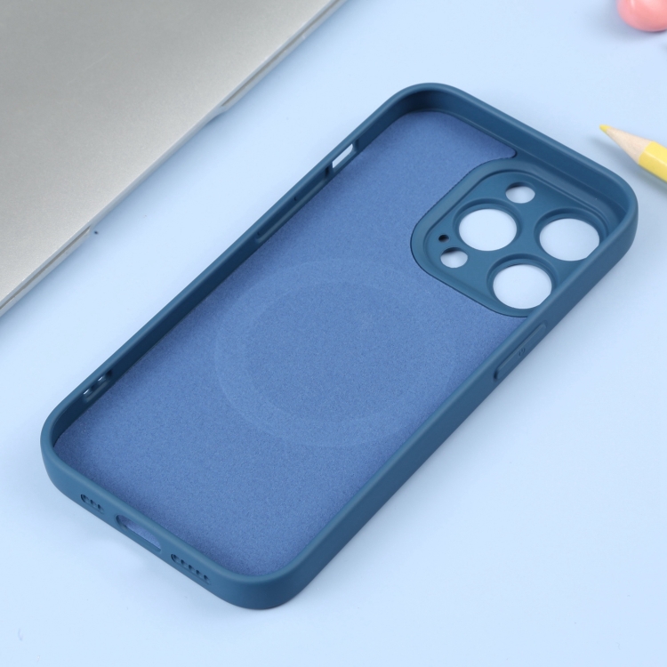  iPhone 15 Pro Max Skal MagSafe Liquid Silikon Blå