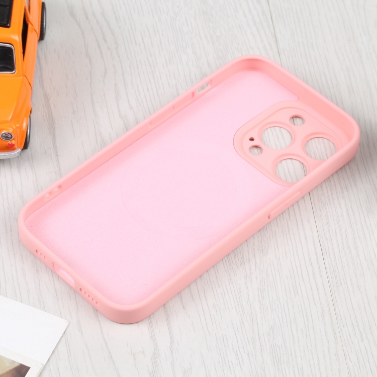  iPhone 15 Pro Max Skal MagSafe Liquid Silikon Rosa