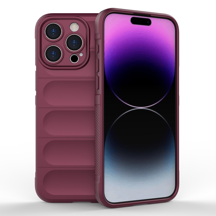  iPhone 15 Pro Max Skal Magic Shield Vinröd