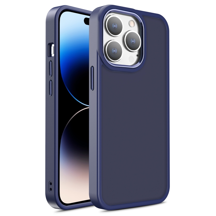  iPhone 15 Pro Max Skal Classic Hybrid Matt Mörk Blå