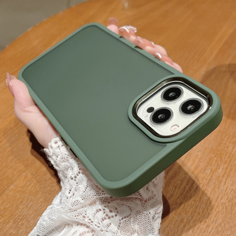  iPhone 15 Pro Max Skal Classic Hybrid Matt Mörk Grön