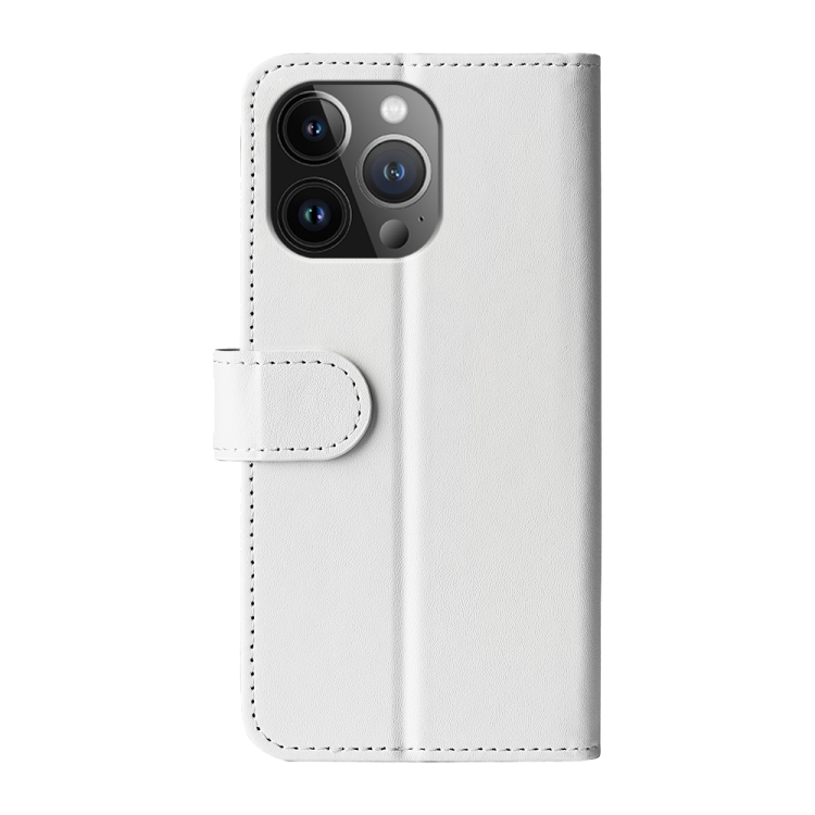  iPhone 15 Pro Max Fodral Läder Vit