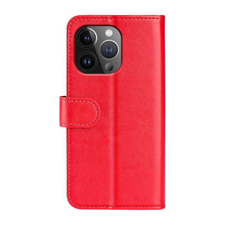  iPhone 15 Pro Max Fodral Läder Röd