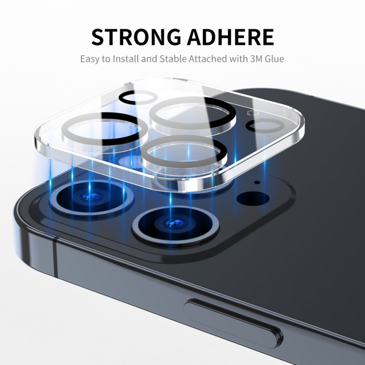 ENKAY ENKAY iPhone 15 Pro / 15 Pro Max 2-PACK Linsskydd BlackRing Härdat Glas