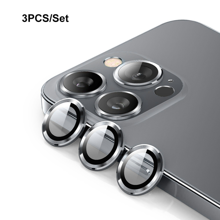 ENKAY ENKAY iPhone 15 Pro / 15 Pro Max Linsskydd Aluminium Härdat Glas
