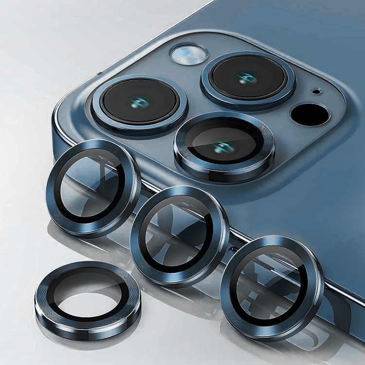 ENKAY ENKAY iPhone 15 Pro / 15 Pro Max Linsskydd Aluminium Härdat Glas