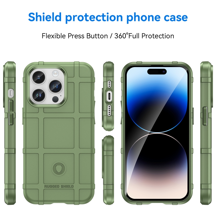  iPhone 15 Pro Skal Robust Grön