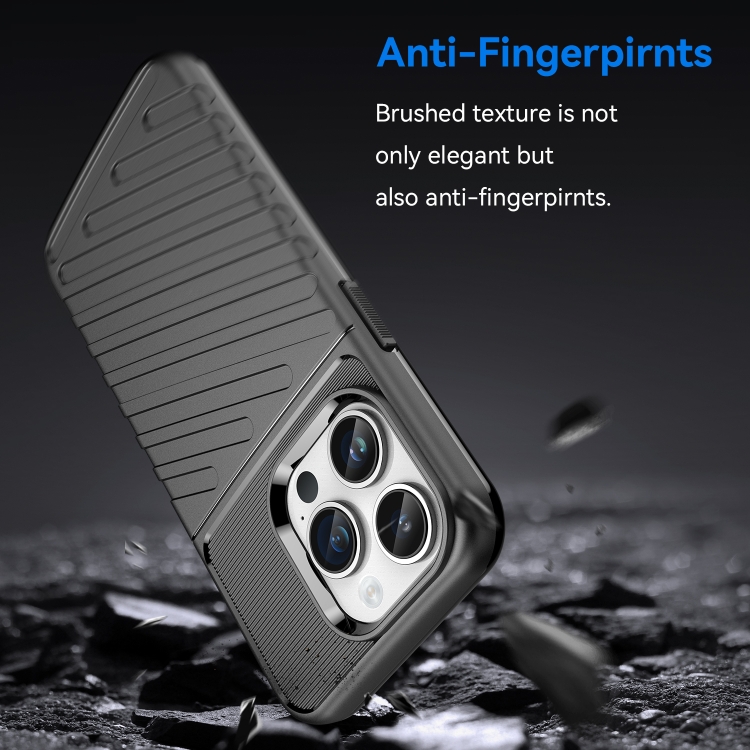  iPhone 15 Pro Skal Twill Textur Svart