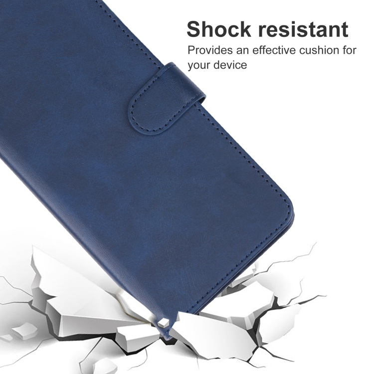  iPhone 15 Pro Fodral Läder Blå
