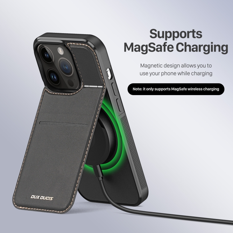 DUX DUCIS DUX DUCIS iPhone 15 Pro Skal MagSafe RFID Svart