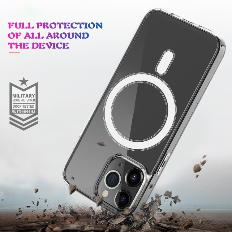  iPhone 15 Pro Skal MagSafe Akryl/TPU Transparent