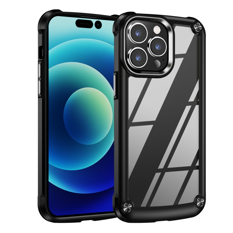  iPhone 15 Pro Skal Shockproof Armor Hybrid Svart