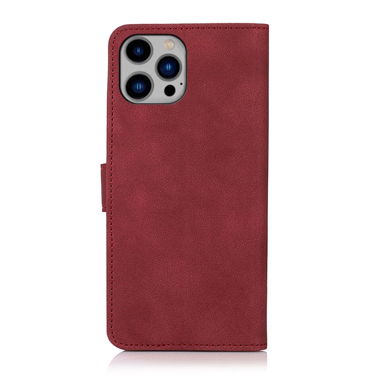 KHAZNEH KHAZNEH iPhone 15 Pro Fodral Matt Läder Röd