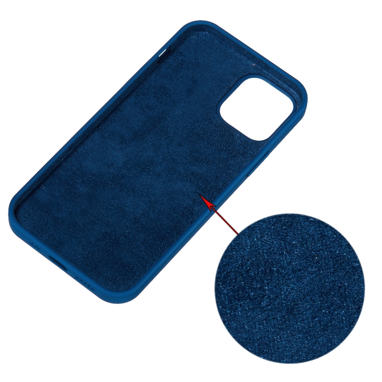  iPhone 15 Pro Skal Silikon Mörk Blå