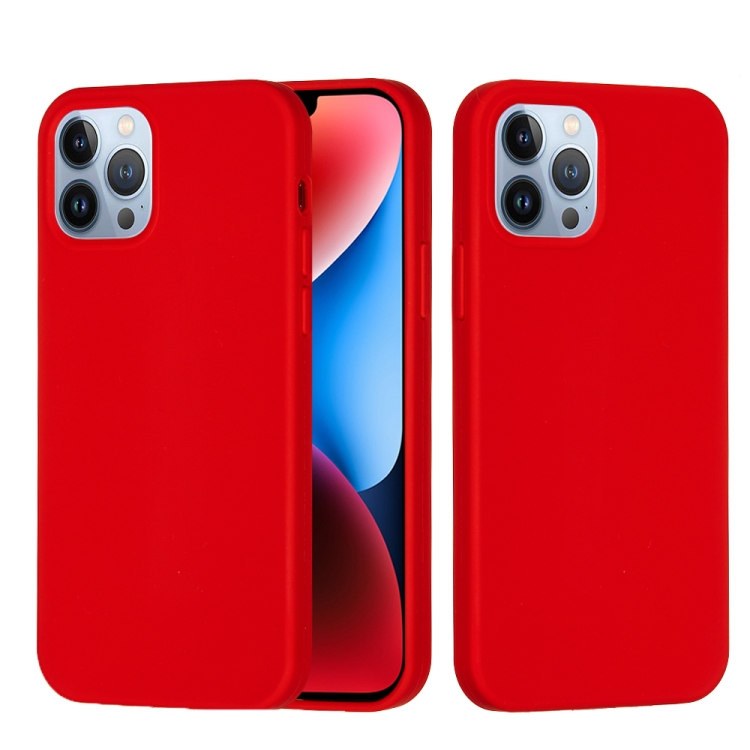 iPhone 15 Pro Skal Silikon Röd