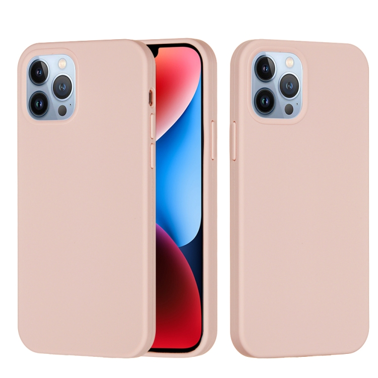  iPhone 15 Pro Skal Silikon Sand Pink