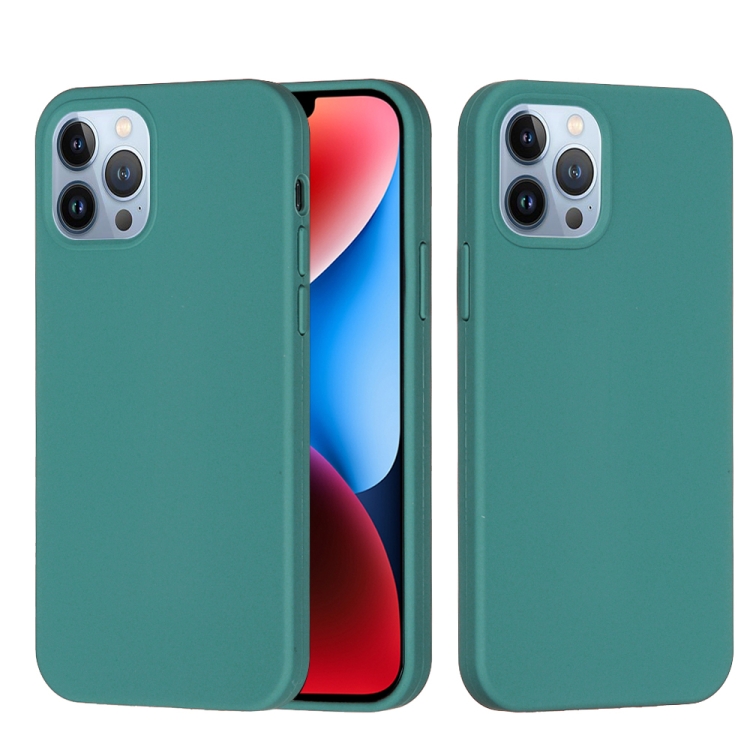  iPhone 15 Pro Skal Silikon Tallgrön
