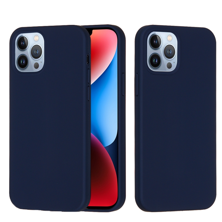  iPhone 15 Pro Skal Silikon Midnatt Blå