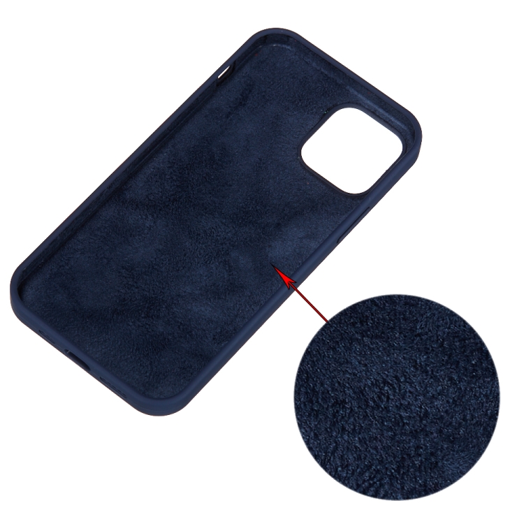  iPhone 15 Pro Skal Silikon Midnatt Blå