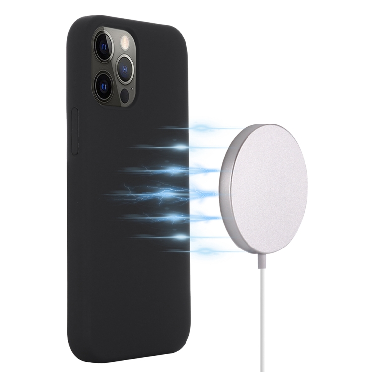  iPhone 15 Pro Skal MagSafe Silikon Svart