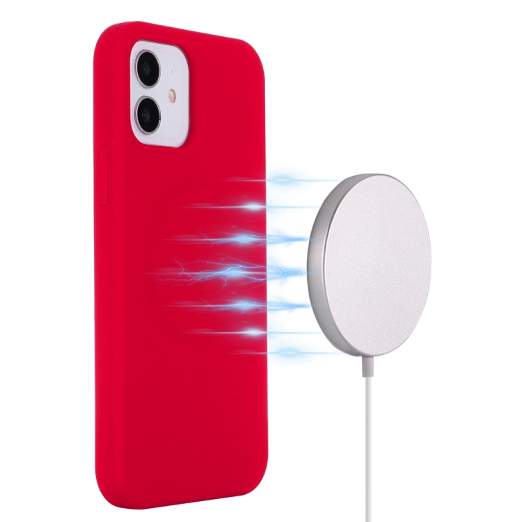  iPhone 15 Pro Skal MagSafe Silikon Röd