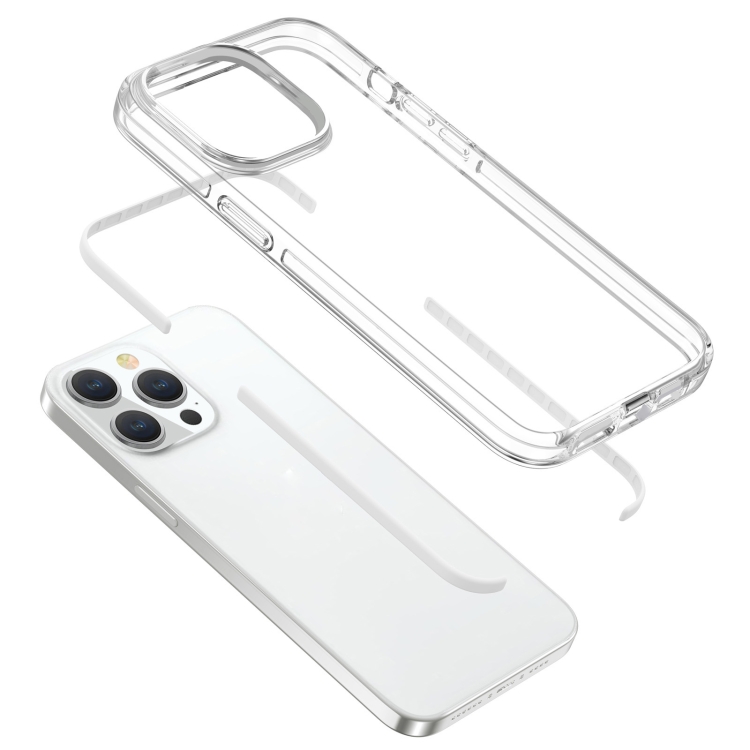  iPhone 15 Pro Skal Hybrid Dual-Color Vit